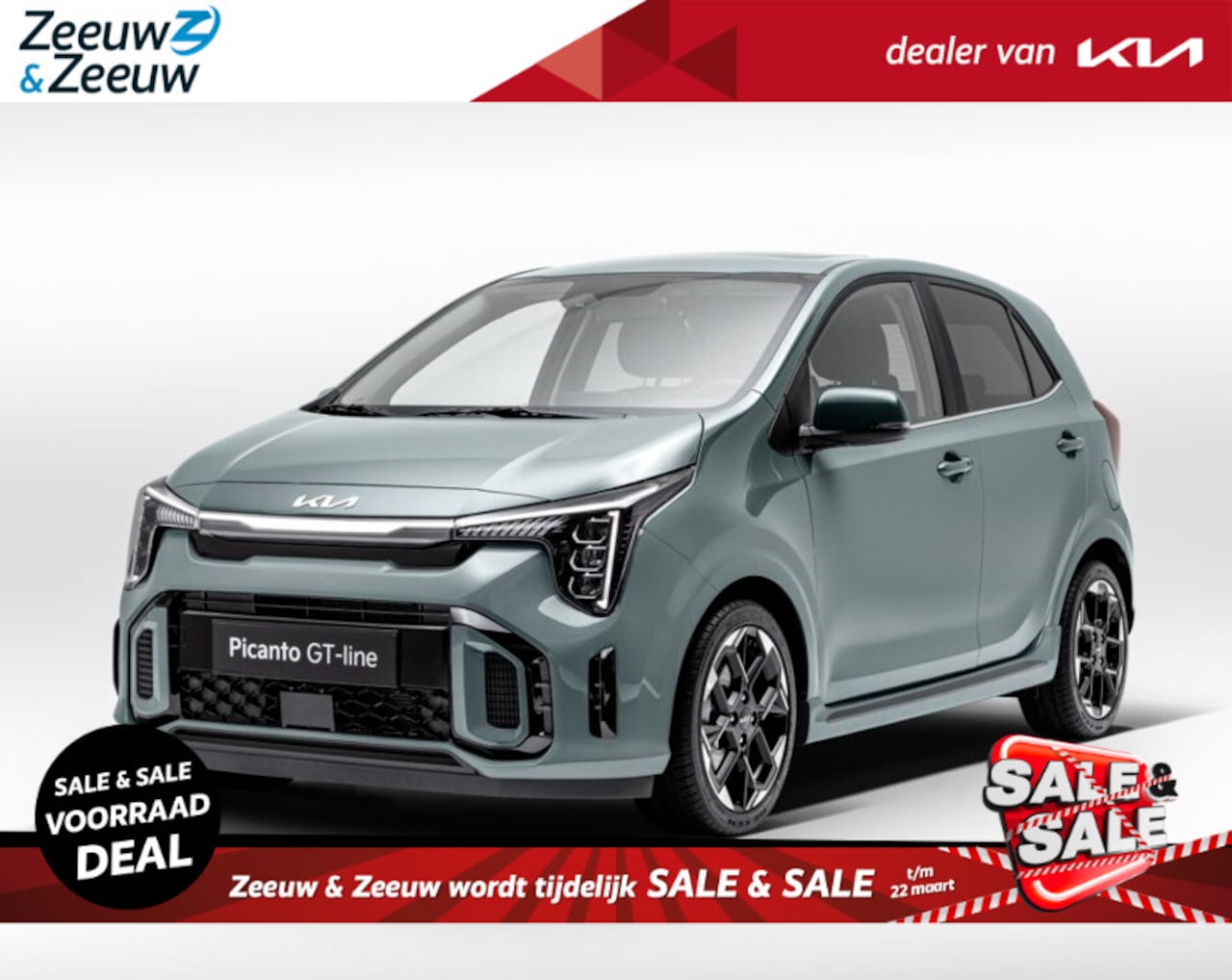 Kia Picanto - 1.0 DPI GT-Line | Nu te bestellen! | Leverbaar in 4 verschillende uitvoeringen | 4 nieuwe - AutoWereld.nl