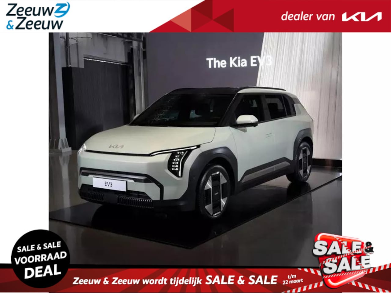 Kia EV3 - Air 58.3kWh of 81.4kWh | Private Lease vanaf 499,- per maand | 3.000,00 korting - AutoWereld.nl