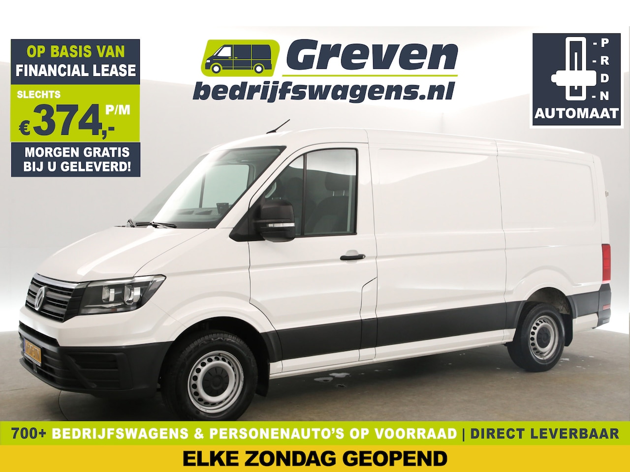 Volkswagen Crafter - 30 2.0 TDI L3H2 140PK | 3000KG Trekgew. Automaat Airco Cruise Carplay DSG 3 Persoons Stoel - AutoWereld.nl