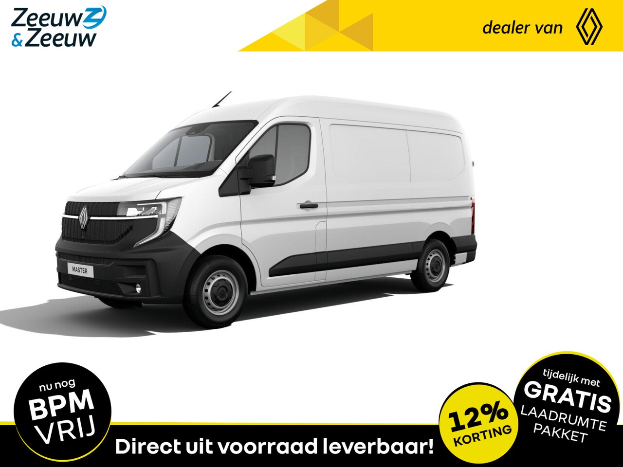 Renault Master - T35 2.0 dCi 130 L2H2 Advance | Uit Voorraad Leverbaar | Trekhaak | Reservewiel | Draadloze - AutoWereld.nl