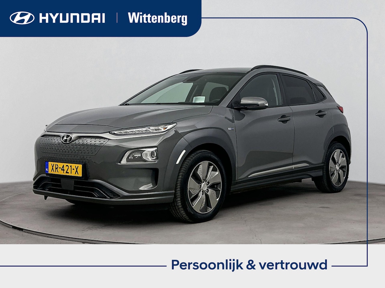 Hyundai Kona Electric - EV Premium 64 kWh | Leer | Stoel + stuurverwarming | Warmtepomp | Head-up display | Naviga - AutoWereld.nl