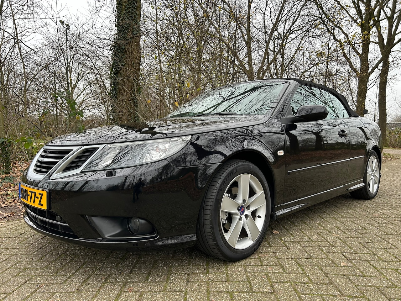 Saab 9-3 Cabrio - 2.0t Vector 2008 Zwart Automaat Xenon 175PK - AutoWereld.nl