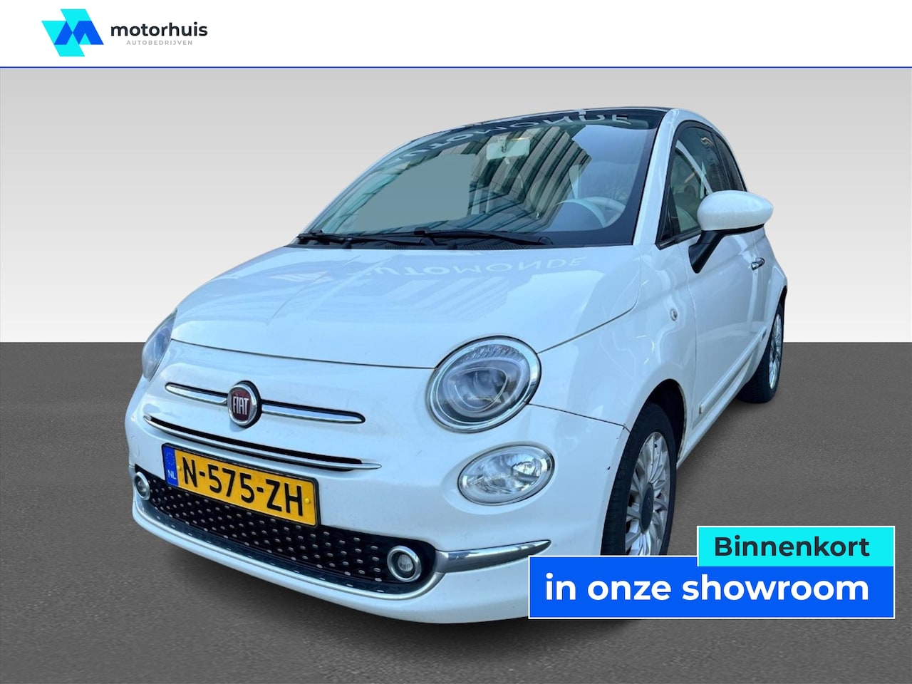 Fiat 500 - 1.2 LOUNGE 69PK NAVI AIRCO TEL PANODAK - AutoWereld.nl