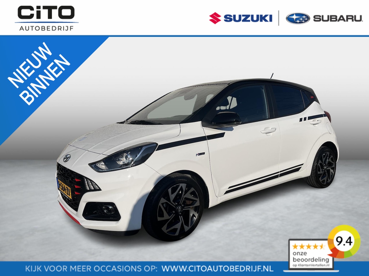 Hyundai i10 - 1.0 T-GDI N Line 5-zits | Stuurverwarming | Apple & Android auto | Navigatie - AutoWereld.nl