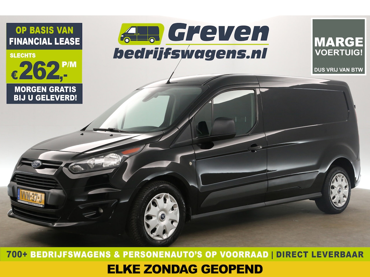 Ford Transit Connect - 1.5 TDCI L2H1 | MARGE! | Airco Cruise Stoelverwarming 3 Persoons Trekhaak Bluetooth - AutoWereld.nl