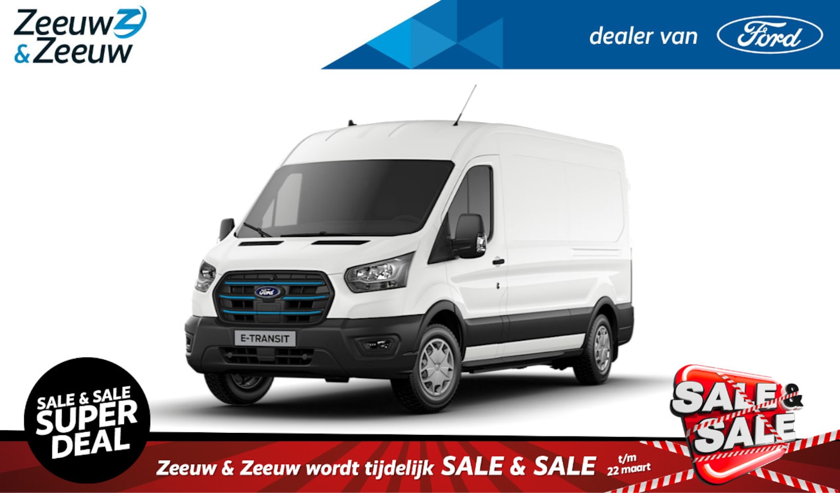 Ford E-Transit - 350 L3H2 Trend 68 kWh | Laadruimteverlichting | Stoelverwarming | Climate control | Parkee - AutoWereld.nl