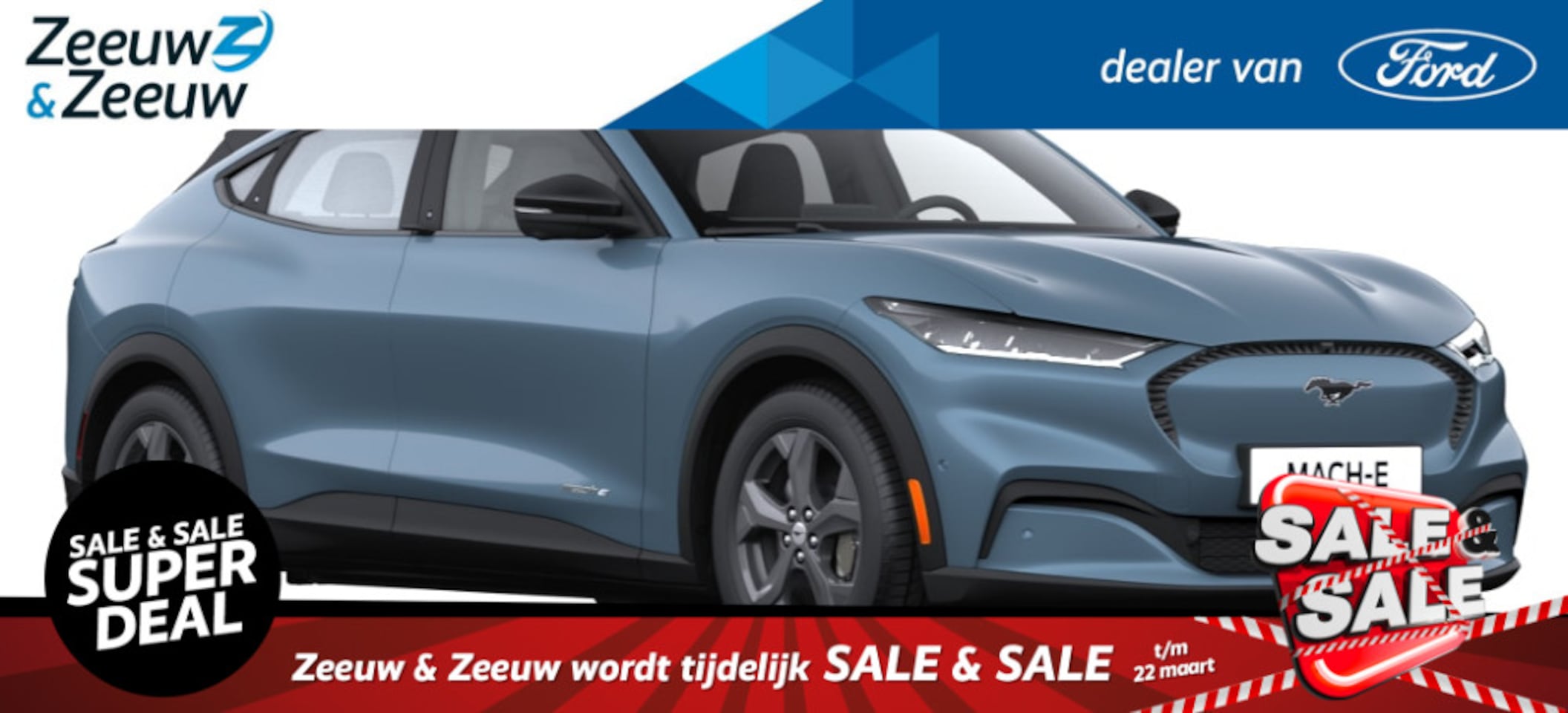 Ford Mustang Mach-E - RWD 75 kWh Ford Mustang Mach-E 75kWh RWD | Vanafprijs fiscale waarde 44800,- Netto bijtell - AutoWereld.nl