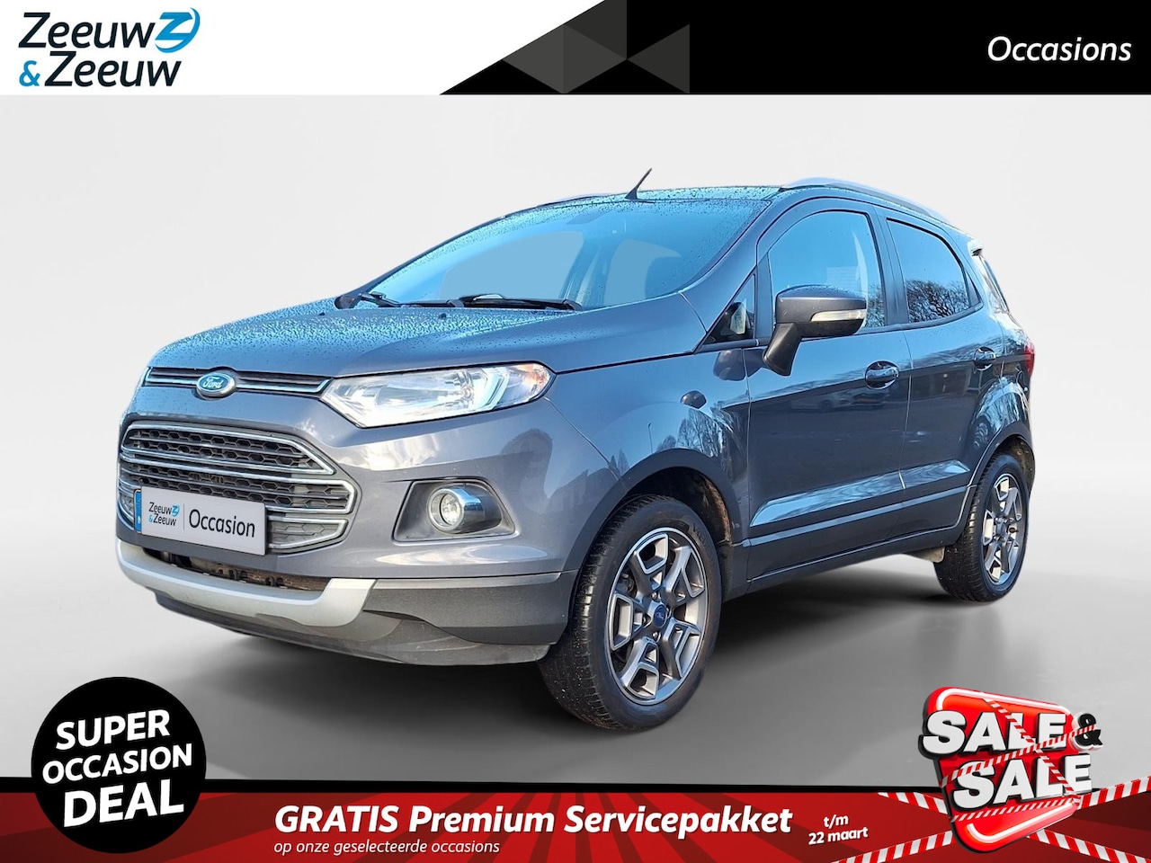 Ford EcoSport - 1.0 EcoBoost Titanium | Dealer onderhouden | Camera | Sony | Parkeersensoren | Verwarmde v - AutoWereld.nl