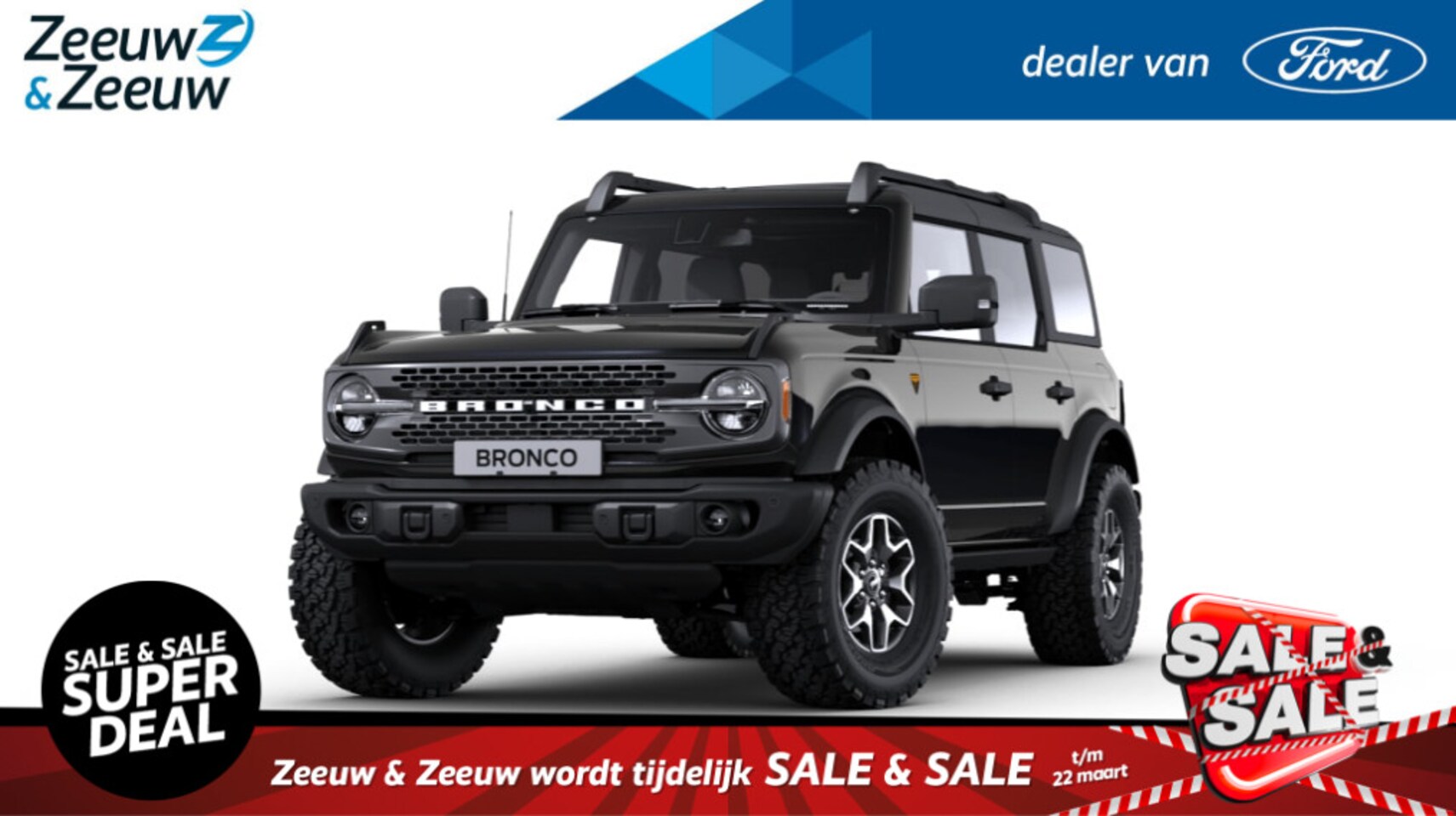 Ford Bronco - 2.7 Badlands 10-traps automaat | Adaptive cruise | dodehoekdetectie | All-terrain banden | - AutoWereld.nl