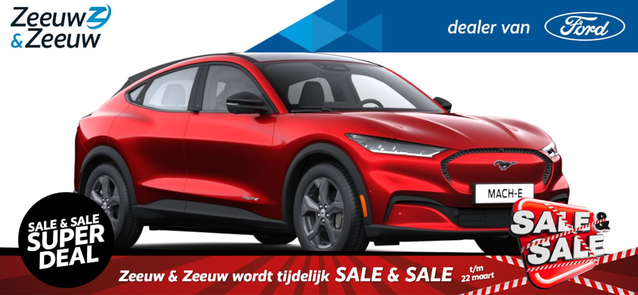 Ford Mustang Mach-E - RWD 75 kWh Ford Mustang Mach-E 75kWh RWD | Vanafprijs fiscale waarde 44800,- Netto bijtell - AutoWereld.nl