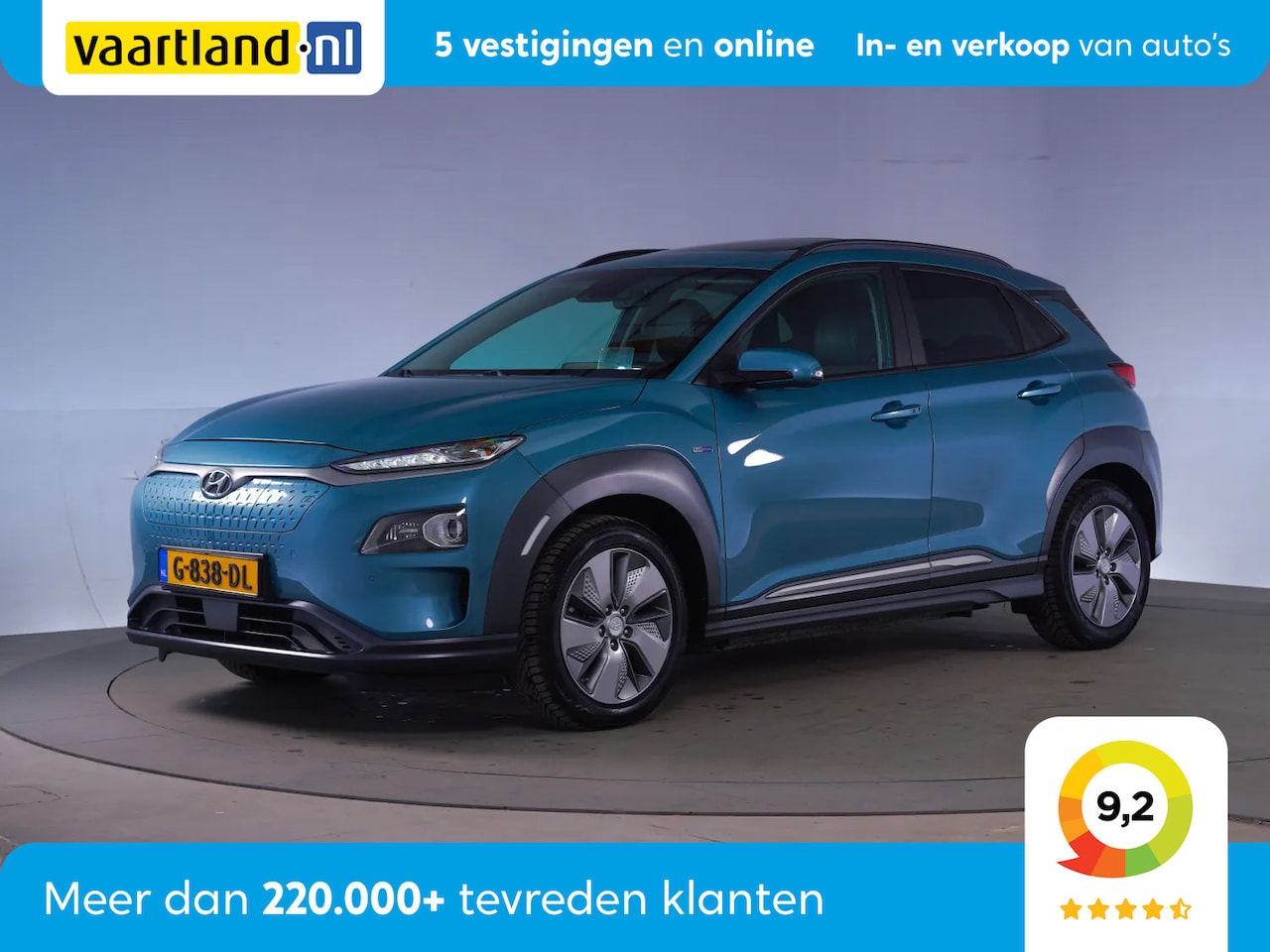 Hyundai Kona Electric - EV Premium 64 kWh [ Schuifdak Leder Head-up ] - AutoWereld.nl