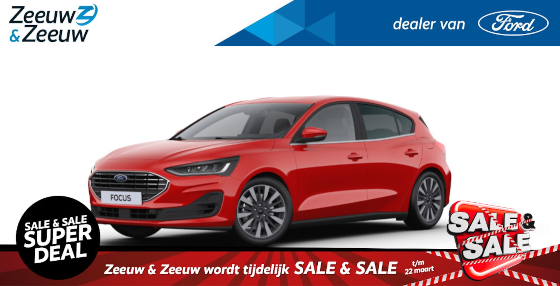 Ford Focus - 1.0 EcoBoost Hybrid Titanium X | Nieuw te bestellen bij Zeeuw & Zeeuw Ford Alphen | Prijs - AutoWereld.nl