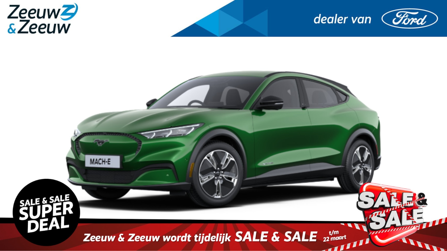 Ford Mustang Mach-E - Standard RWD 72,6 kWh | Nieuw te bestellen bij Zeeuw & Zeeuw Ford Alphen | Prijs inclusief - AutoWereld.nl