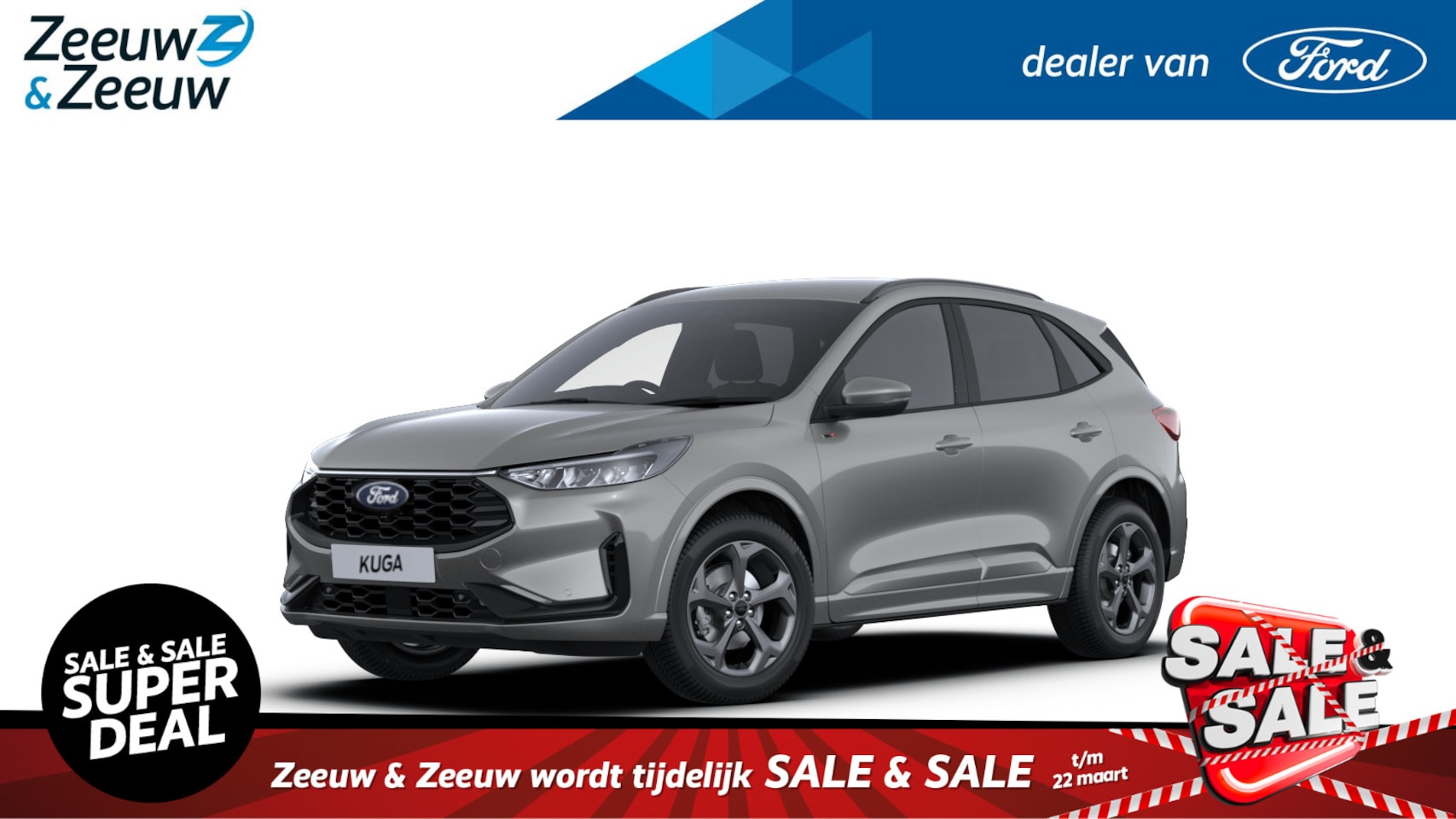 Ford Kuga - 2.5 PHEV ST-Line | Nieuw te bestellen bij Zeeuw & Zeeuw Ford Alphen | Prijs inclusief 4000 - AutoWereld.nl