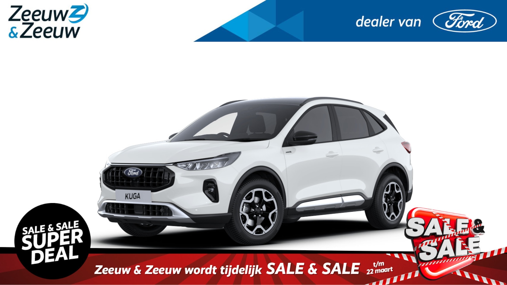 Ford Kuga - 2.5 PHEV Active X | Nieuw te bestellen bij Zeeuw & Zeeuw Ford Alphen | Prijs inclusief 400 - AutoWereld.nl