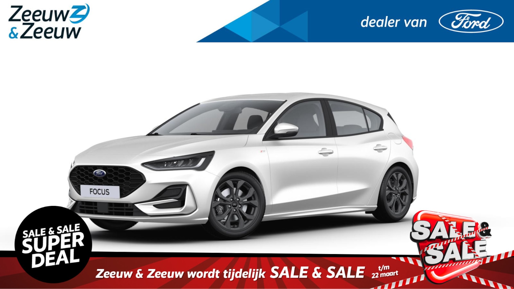 Ford Focus - 1.0 EcoBoost Hybrid ST Line | Nieuw te bestellen bij Zeeuw & Zeeuw Ford Alphen | Prijs inc - AutoWereld.nl