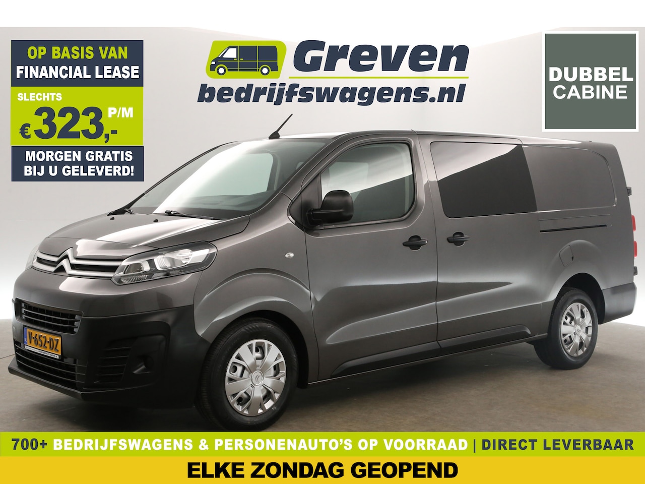 Citroën Jumpy - 2.0 BlueHDI L3H1 Dubbele Cabine | 5 Persoons | Airco Cruise 2xSchuifdeur PDC Elektrpakket - AutoWereld.nl