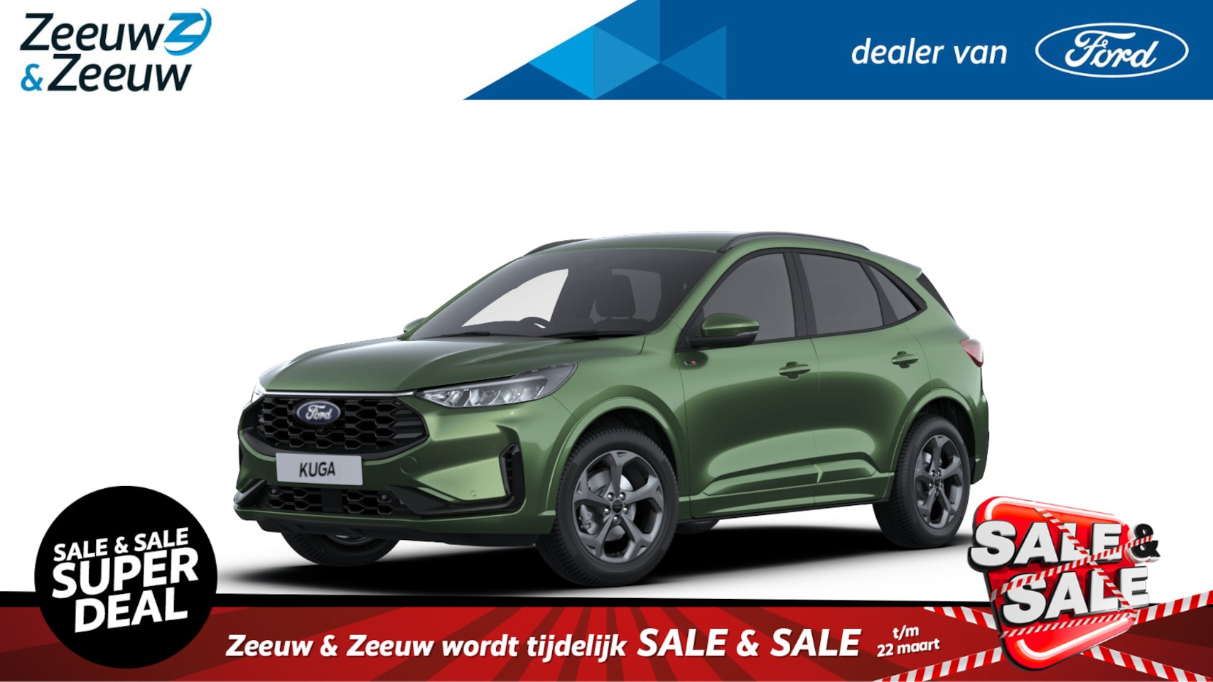 Ford Kuga - 2.5 PHEV ST-Line | Nieuw te bestellen bij Zeeuw & Zeeuw Ford Alphen | Prijs inclusief 4000 - AutoWereld.nl