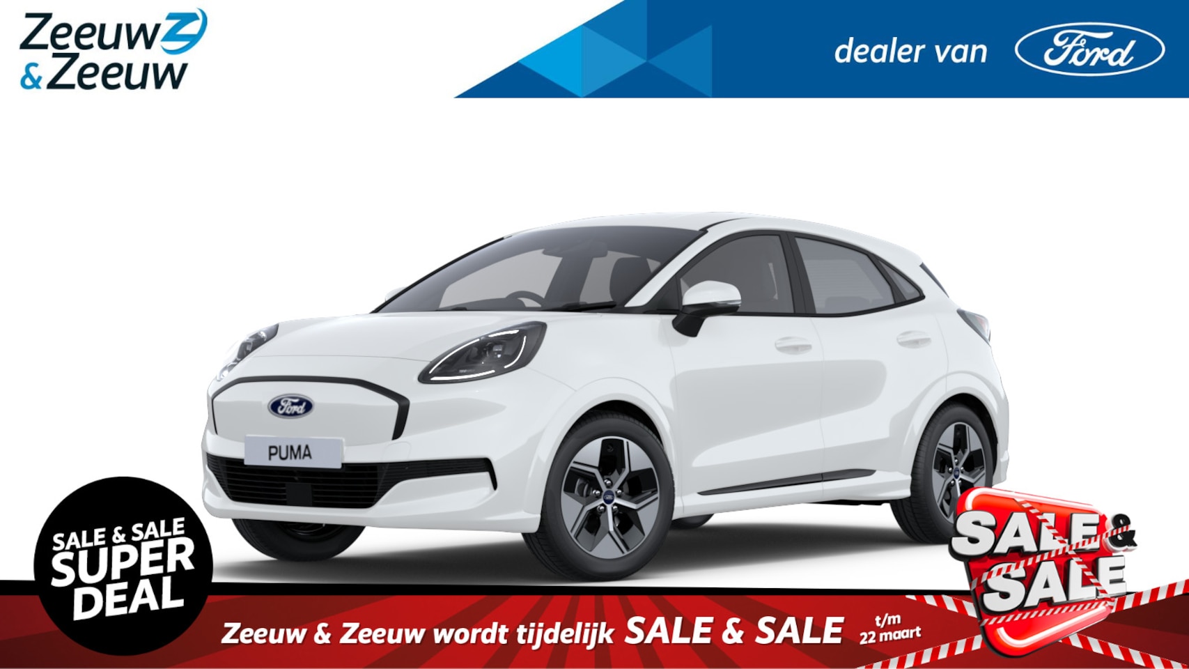 Ford Puma Gen-E - 44 kWh | Nieuw te bestellen bij Zeeuw & Zeeuw Ford Alphen | Prijs inclusief 2000 euro Ford - AutoWereld.nl