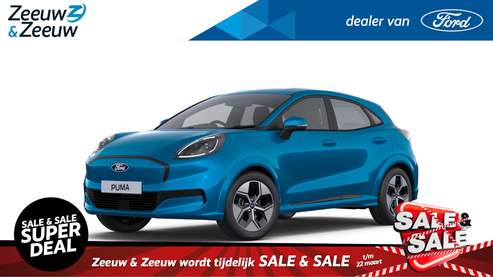 Ford Puma Gen-E - 44 kWh | Nieuw te bestellen bij Zeeuw & Zeeuw Ford Alphen | Prijs inclusief 2000 euro Ford - AutoWereld.nl