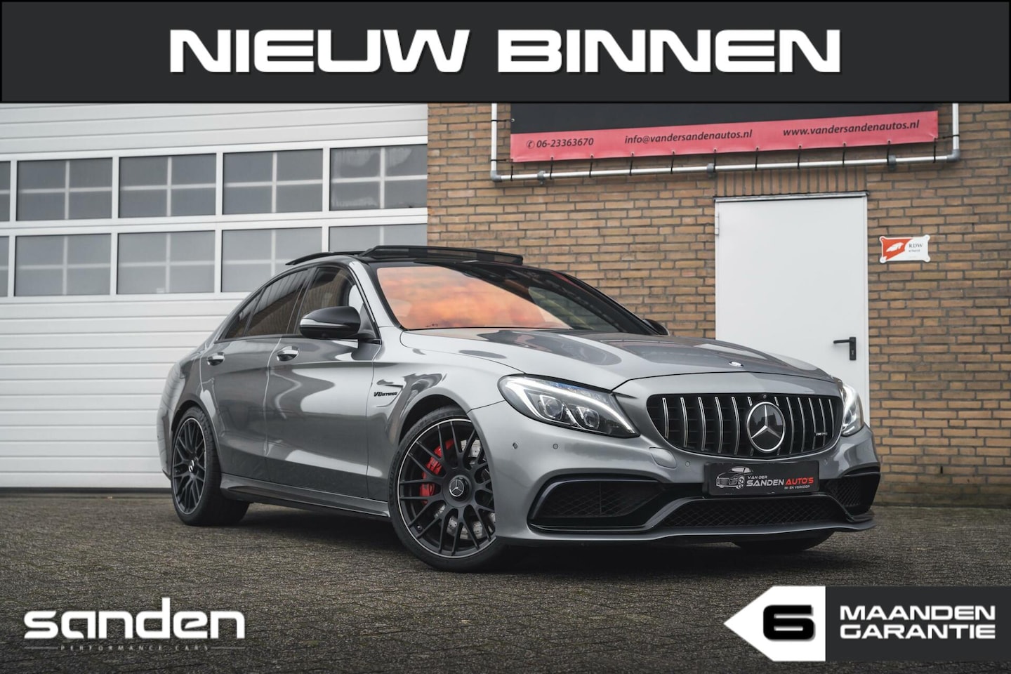 Mercedes-Benz C-klasse - AMG C63s 510pk|HUD|360cam|memory|ACC|Full. - AutoWereld.nl