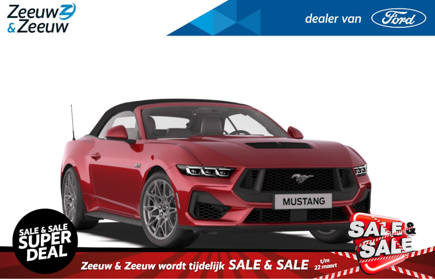 Ford Mustang Convertible - 5.0 V8 GT 446pk automaat | Nieuw te bestellen - AutoWereld.nl