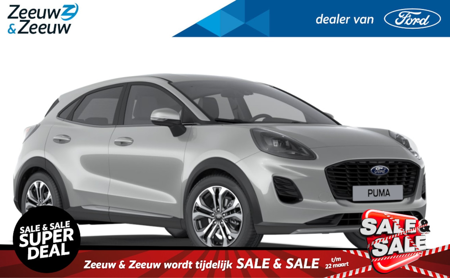 Ford Puma - 1.0 EcoBoost Hybrid Titanium 125pk | €4.000.- korting | Nieuw te bestellen - AutoWereld.nl