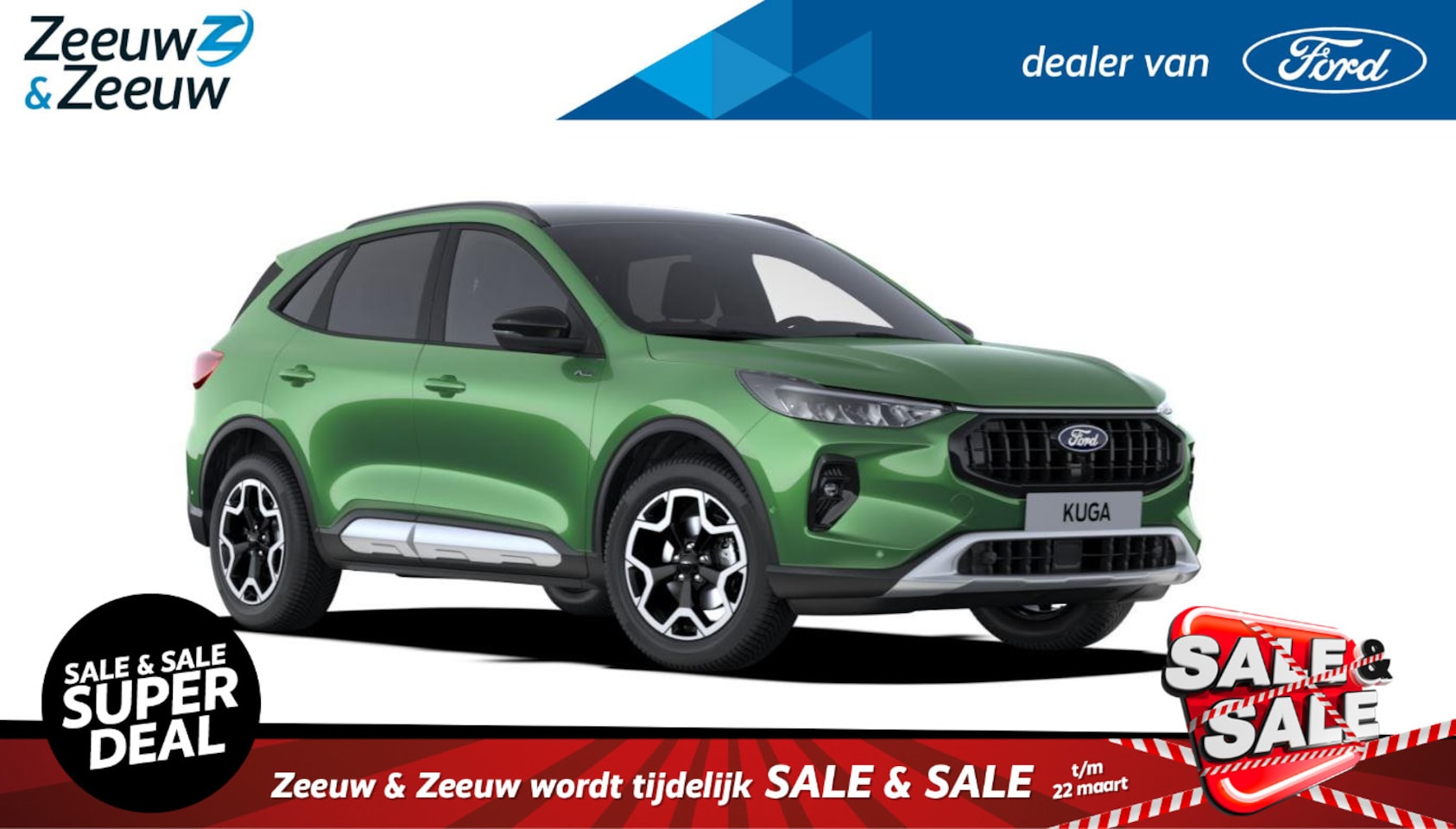 Ford Kuga - 2.5 PHEV Active X 243pk | €4.000.- korting | 0,99% rente | Nieuw te bestellen | Premium fe - AutoWereld.nl