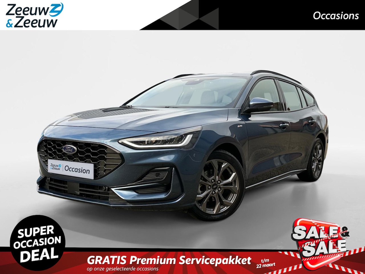 Ford Focus Wagon - 1.0 EcoBoost Hybrid ST-Line |Zeer nette auto|SYNC 4|Achteruitrijcamera| - AutoWereld.nl