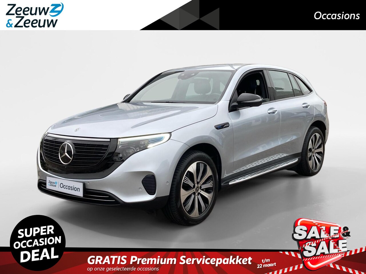 Mercedes-Benz EQC - 400 4MATIC Premium Plus 80 kWh NIEUWSTAAT | SIDE BARS | 3 JAAR GRATIS APK | - AutoWereld.nl