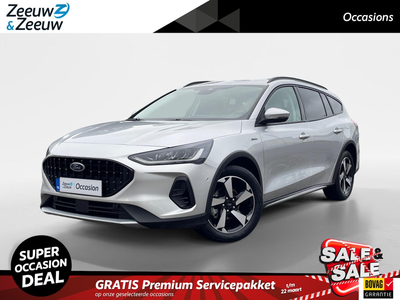 Ford Focus Wagon - 1.0 EcoBoost Hybrid Active Automaat | Adaptieve Cruise Control | Dodehoek Detectie | Achte - AutoWereld.nl