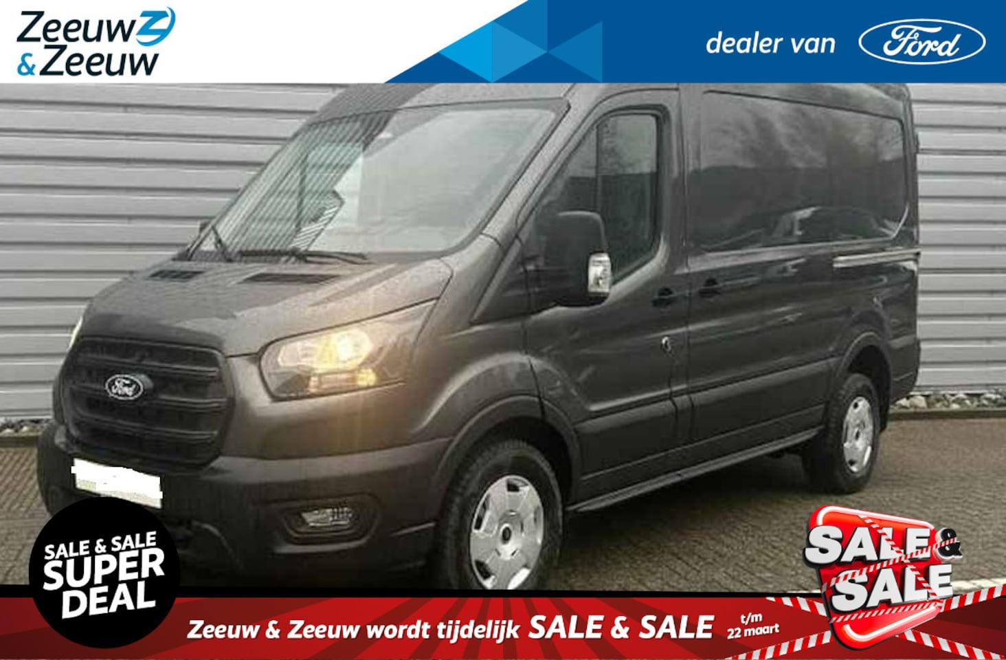 Ford Transit - 350 2.0 TDCI L2H2 Trend 165 pk Automaat | Apple Car Play | Achteruitrijcamera | Trekhaak | - AutoWereld.nl