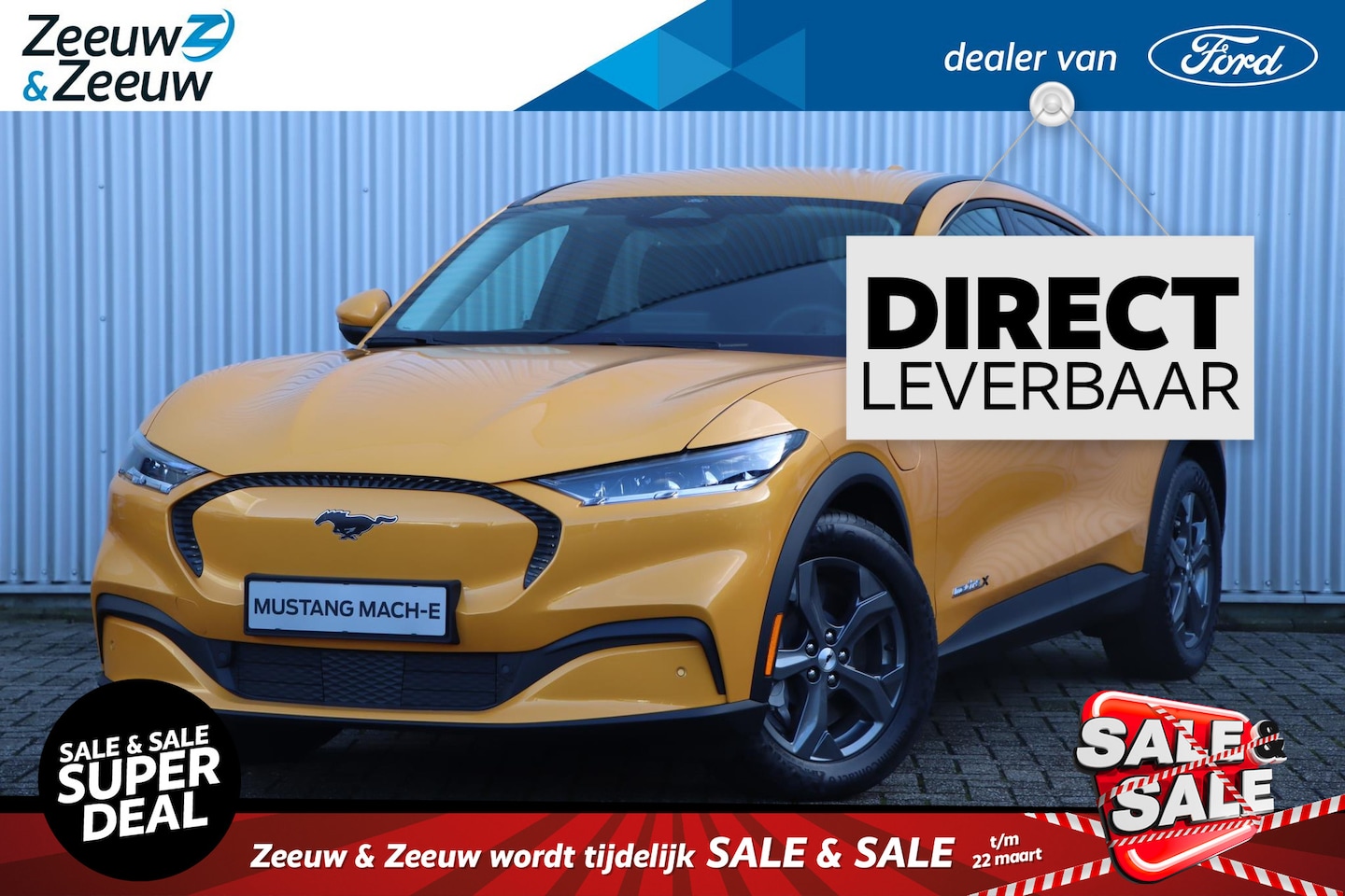 Ford Mustang Mach-E - RWD 75 kWh Ford Mustang Mach-E 75kWh RWD | Voorraad | Snel rijden | Dodehoek detectie | Ac - AutoWereld.nl