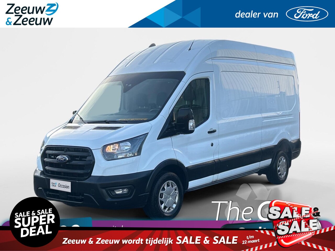 Ford Transit - 350 2.0 TDCI L3H3 Trend 170pk | handgeschakeld | Airco | Parkeersensoren voor en achter | - AutoWereld.nl