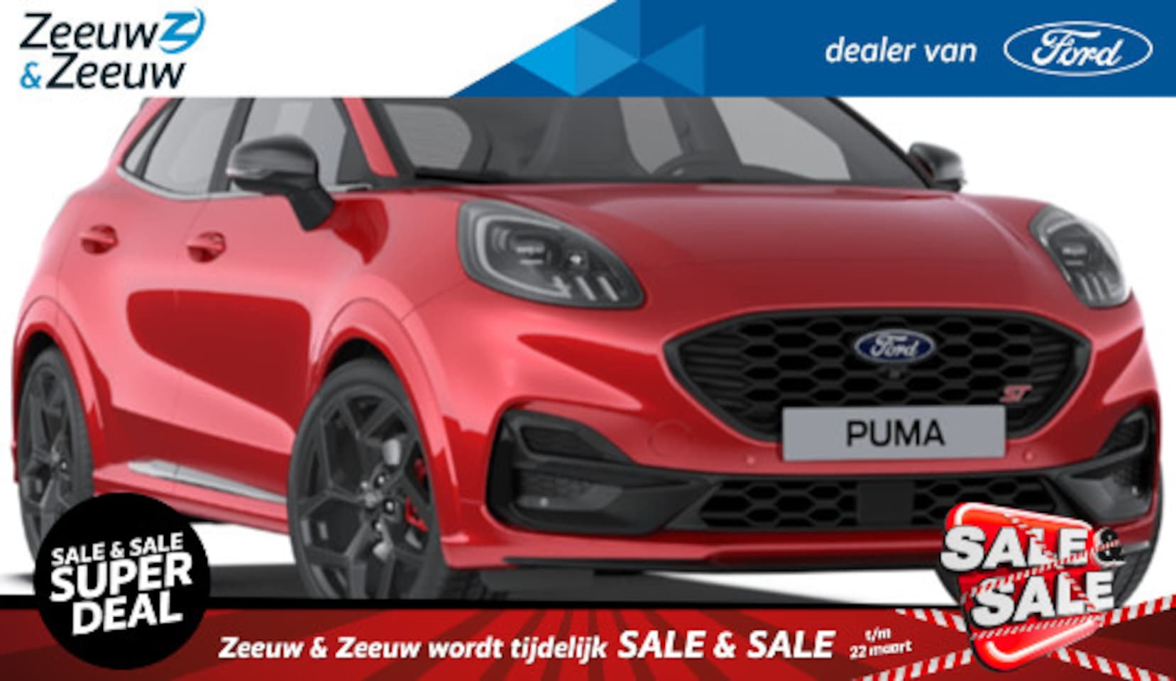 Ford Puma - 1.0 EcoBoost Hybrid ST | Actie rente 0.99 % | 170 PK | €4.000 korting | sportvering | 19" - AutoWereld.nl