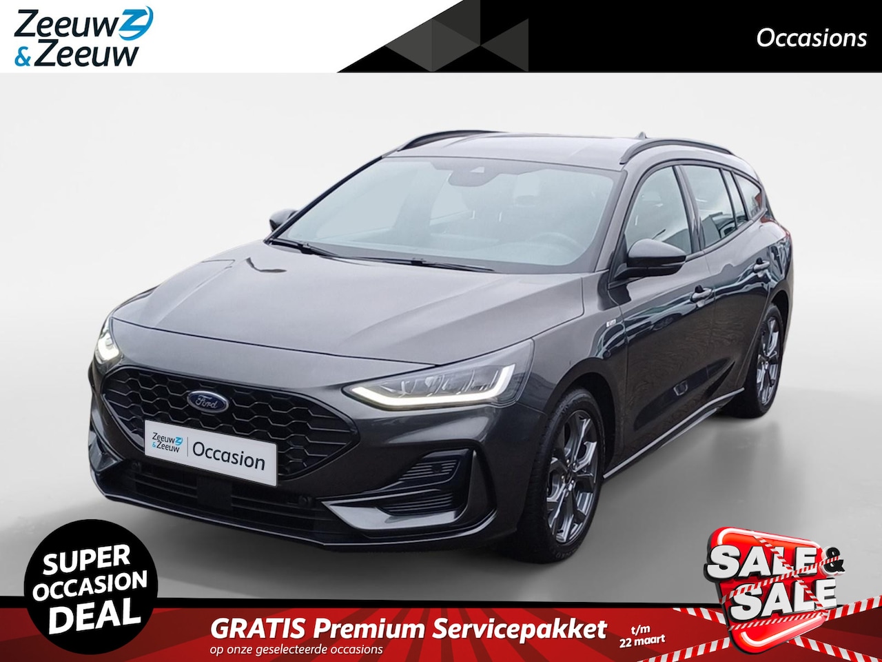 Ford Focus Wagon - 1.0 EcoBoost Hybrid St-Line | Automaat | Achteruitrijcamera | Led Koplampen | Keyless | El - AutoWereld.nl