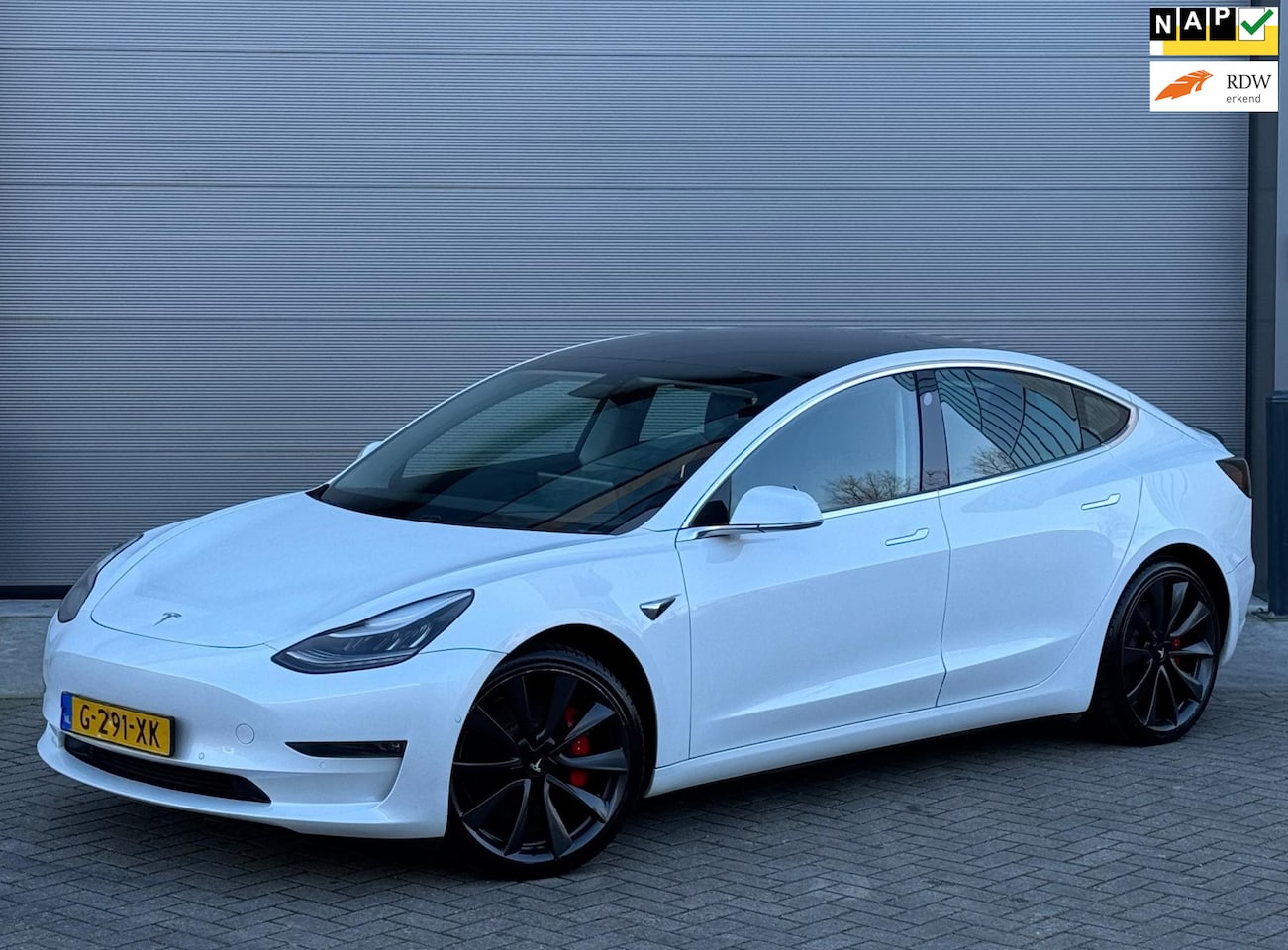 Tesla Model 3 - Performance AWD 75 kWh Wit 20"|FULL SELF DRIVING - AutoWereld.nl