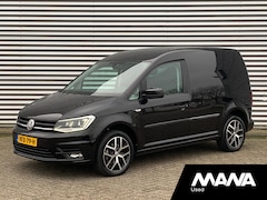 Volkswagen Caddy - 2.0TDI L1H1 102pk Automaat LED Airco ACC Sensoren CarPlay Navi Armsteun Leder LMV Verwarmd