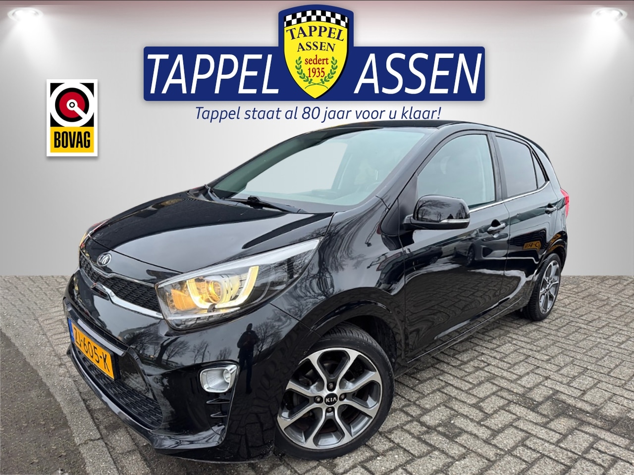 Kia Picanto - 1.0 CVVT Design Ed./ Leer/ Navi/ Applecarpl./ Climate/ NAP!! - AutoWereld.nl