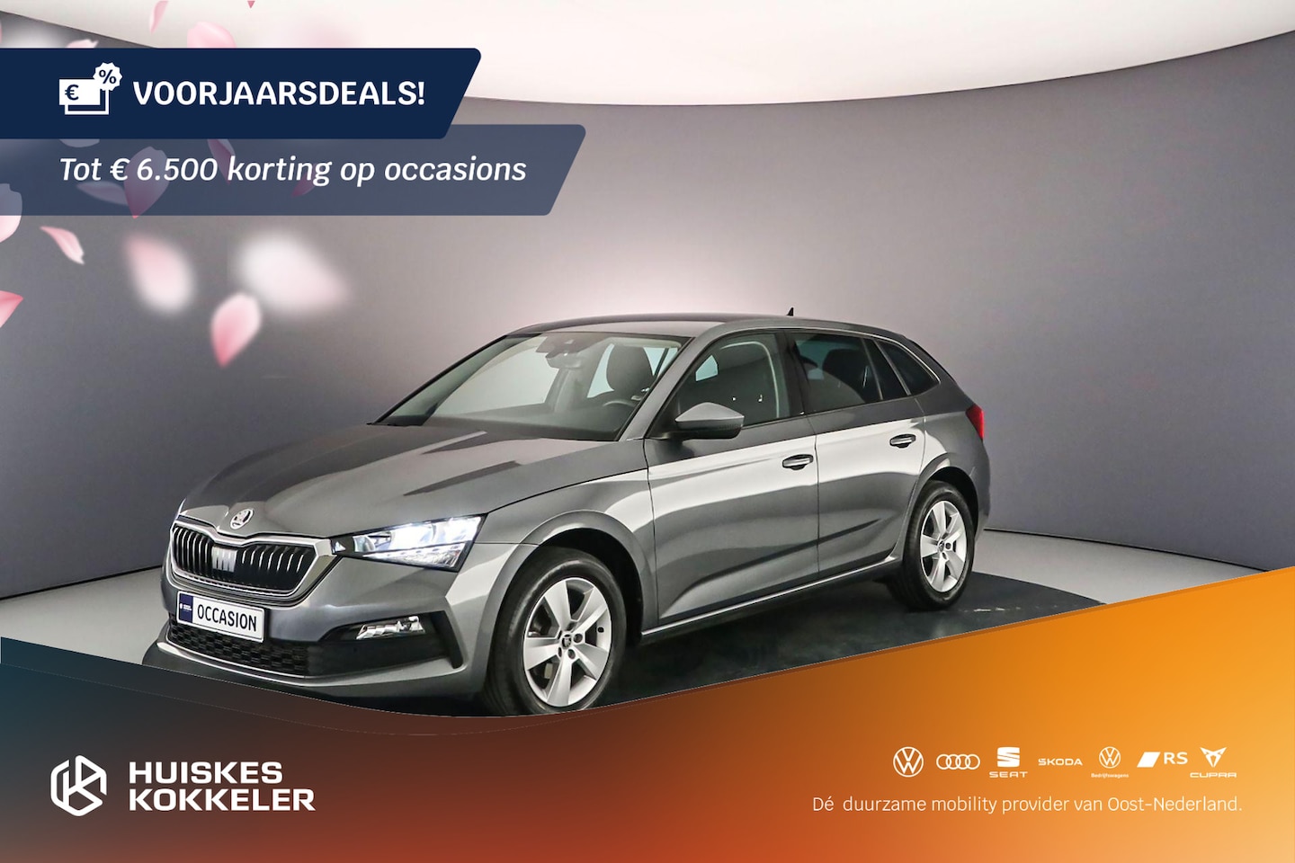 Skoda Scala - Ambition 1.0 TSI 110pk Cruise control, Parkeersensor achter, Airco, DAB, Radio, Bluetooth, - AutoWereld.nl