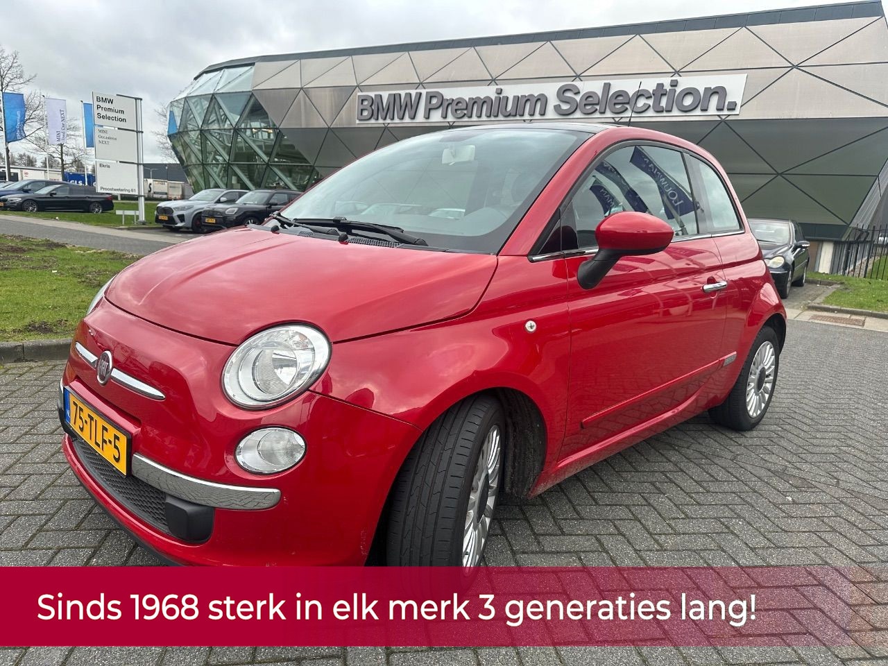 Fiat 500 - 0.9 TwinAir Lounge AUTOMAAT! NL AUTO NAP! Pano l Leer l Airco l PDC l MTF-stuur l F1-flipp - AutoWereld.nl