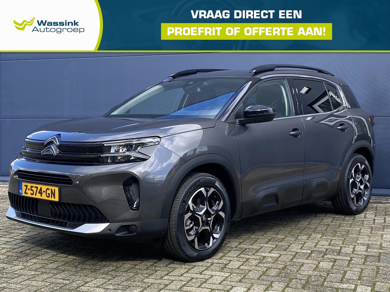 Citroën C5 Aircross - 1.2 Hybrid 136pk e-DCS6 ë-Series | Inhaalsensor | Stoelverwarming | Navigatie | Camera | P - AutoWereld.nl