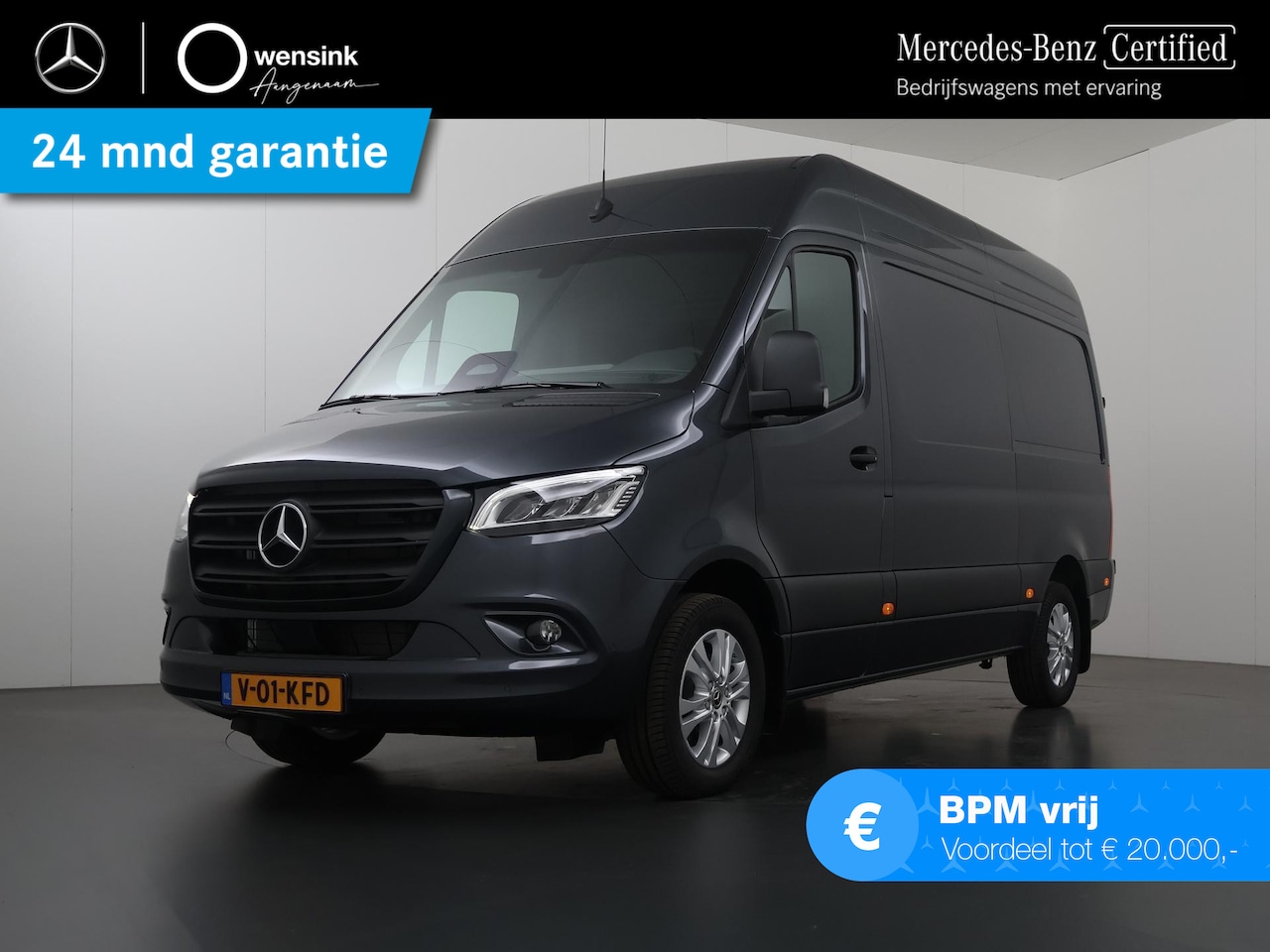 Mercedes-Benz Sprinter - 319 CDI Aut. | L2 H2 | Select | Keyless Go | Parkeercamera | Bluetooth | Airco | 3-zits | - AutoWereld.nl