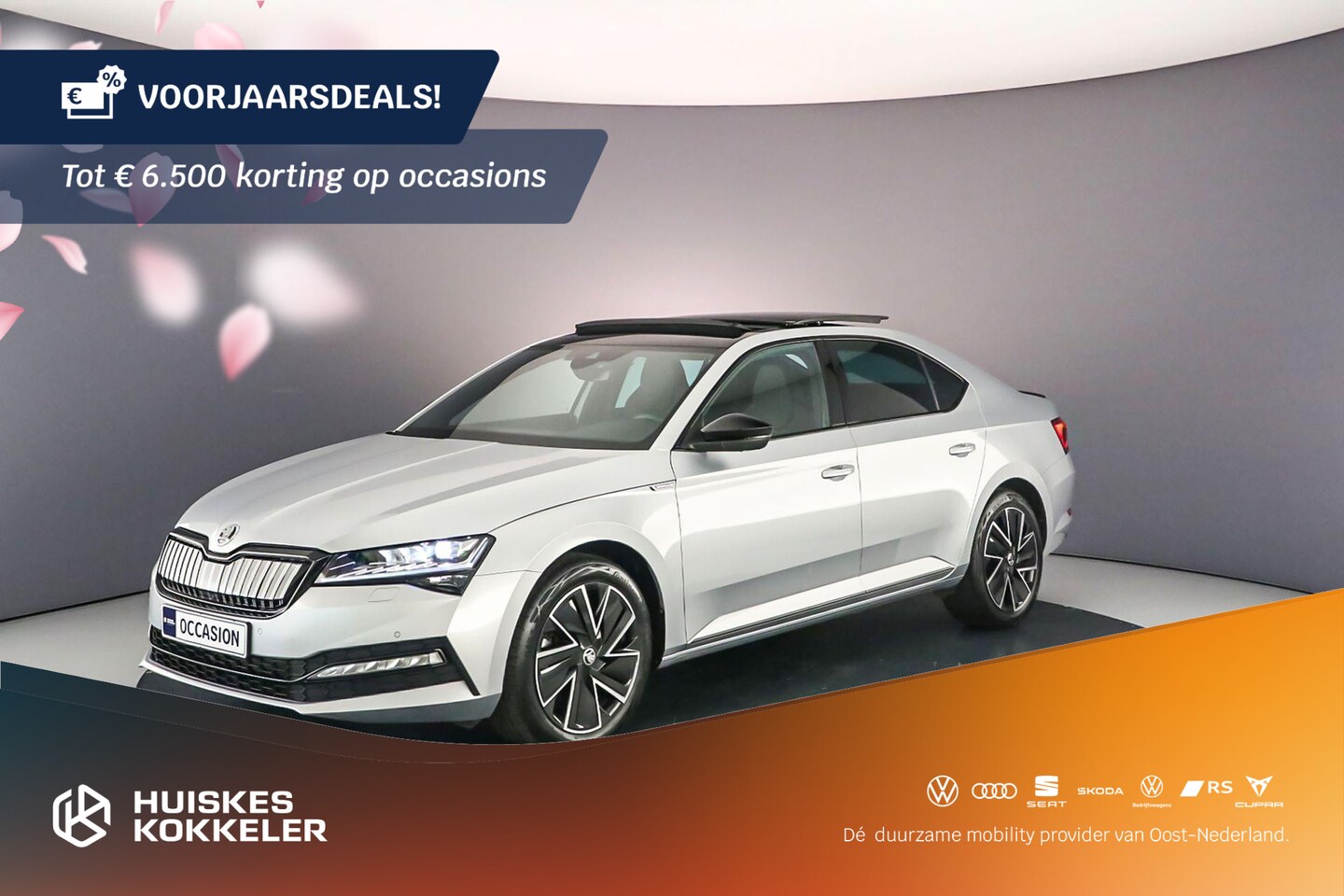 Skoda Superb - Sportline Business 1.4 TSI PHEV 218pk DSG Automaat Panoramadak, Adaptive cruise control, 3 - AutoWereld.nl