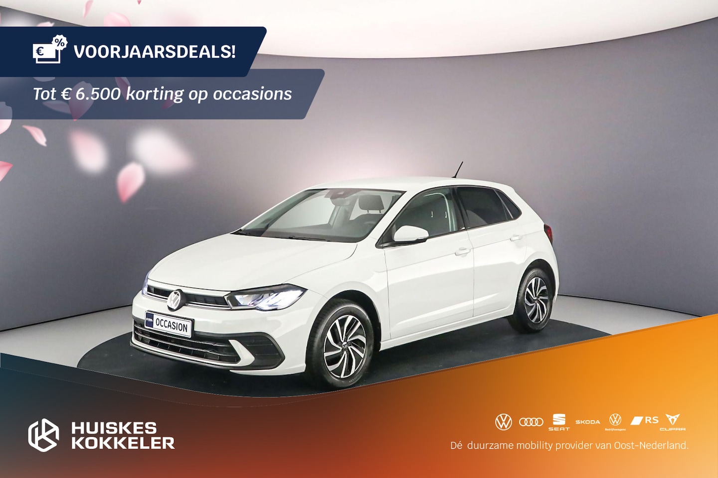 Volkswagen Polo - Life 1.0 TSI 95pk Adaptive cruise control, DAB, Radio, Airco, App connect, LED verlichting - AutoWereld.nl