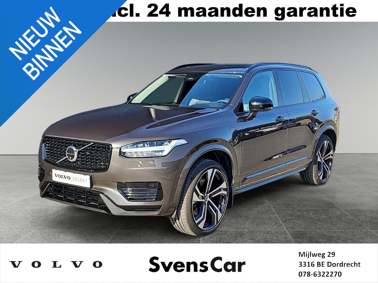 Volvo XC90 - 2.0 T8 Recharge AWD Ultimate Dark | Luchtvering | Bowers & Wilkins Audio | Trekhaak | Stoe - AutoWereld.nl