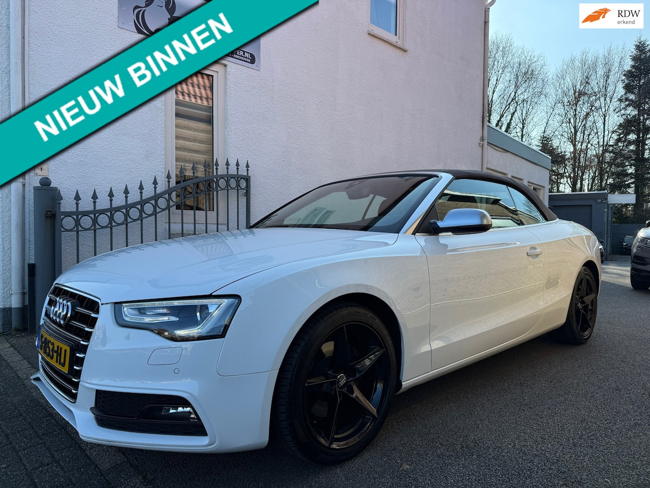 Audi A5 Cabriolet - 1.8 TFSI Pro Line S | S-Line | Clima | Stoel VW | Bruin leder / Bruin softop | Facelift - AutoWereld.nl