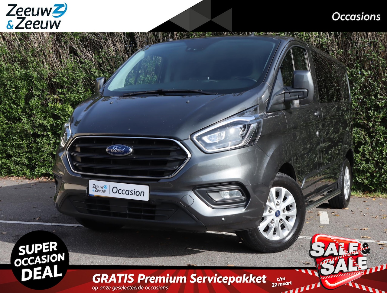 Ford Transit Custom - 280 2.0 TDCI L1H1 Limited | Trekhaak | Apple Carplay & Andriod Auto | Navigatie | Camera | - AutoWereld.nl