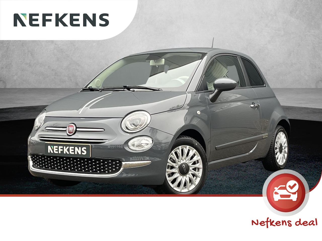 Fiat 500 - 1.0 Hybrid Lounge 1ste eigenaar | Parkeersensoren | Navigatie | Airco - AutoWereld.nl