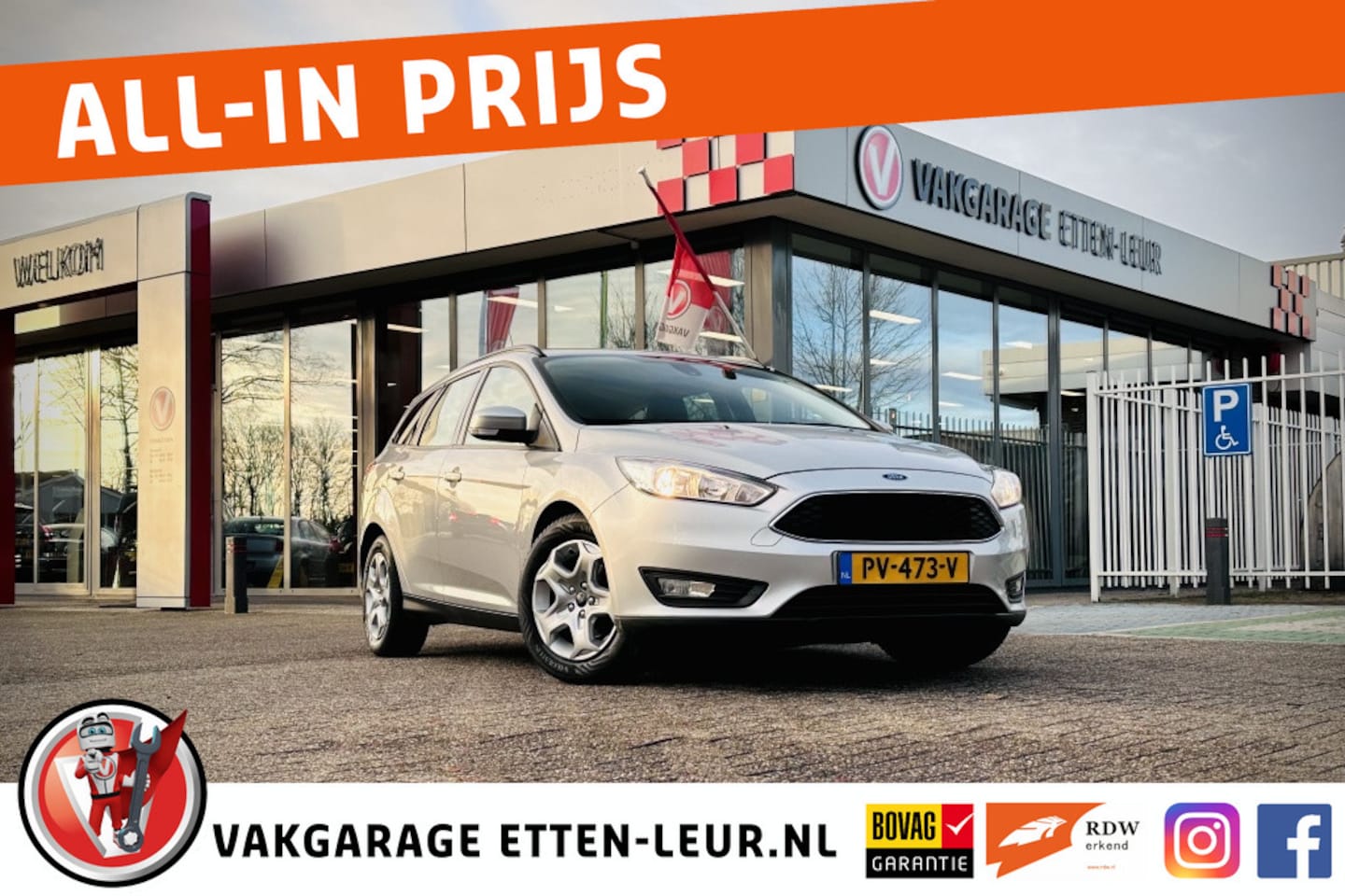 Ford Focus Wagon - 1.0 Trend / AIRCO / BLUETOOTH - AutoWereld.nl